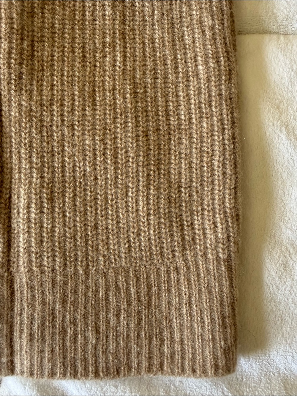 Quince Mongolian Cashmere Oversized Boyfriend Cardigan Sweater Oatmeal size L - Picture 16 of 16